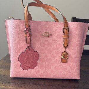 Powder Pink Coach Mollie Tote NWT